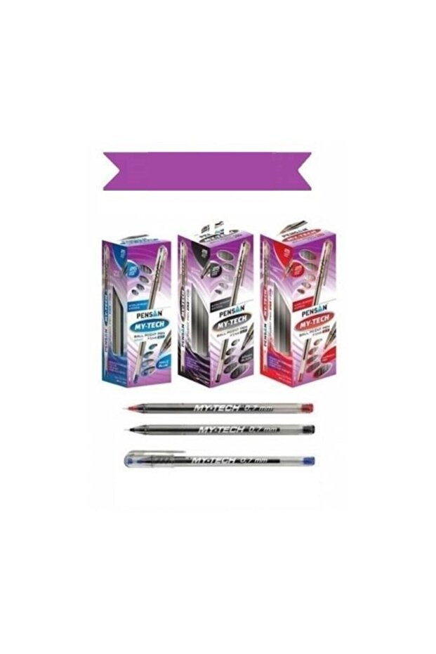 My-tech Tükenmez Kalem 3 Renkli 60lı Set - 1