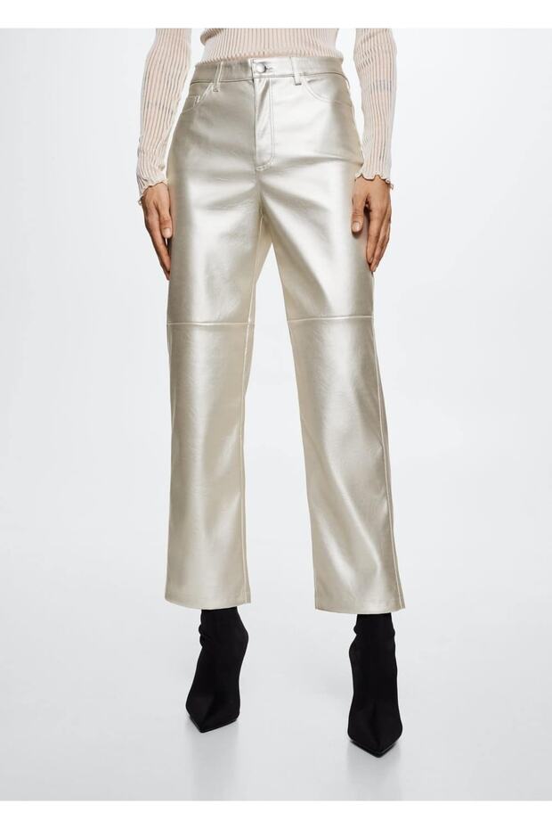 Metallic Look Trousers