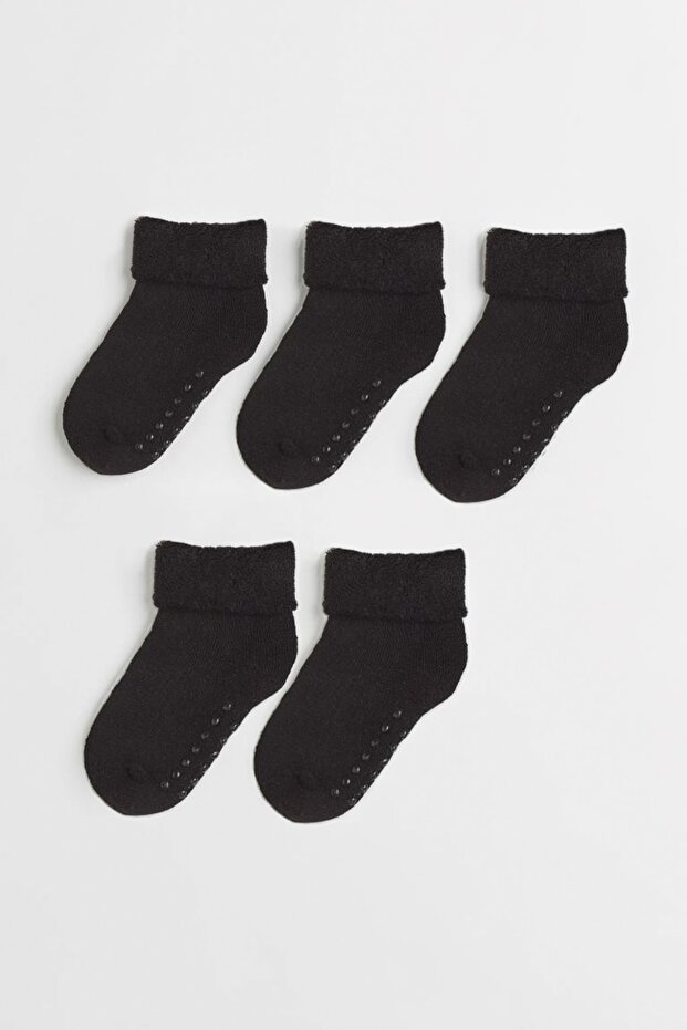 5 Pack Anti-Slip Towel Baby/Child Socks