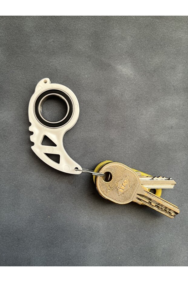 Keyrambit V2 Pro White Rotatable Keychain - 1