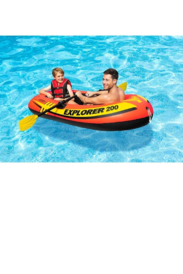 Intex Şişme Bot 2 Kişilik Explorer Bot Set 200 +kürek Pompa Set 95 Kg - 2