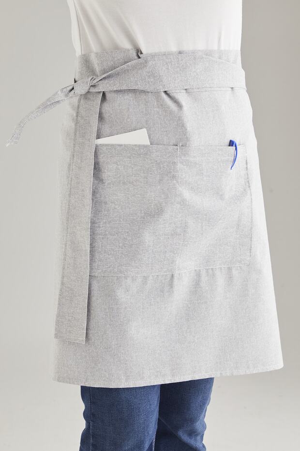Ays Home Chef Waiter Cafe Cook Barista Gray Half Apron Kitchen Apron Masterchef Cafe Restaurant