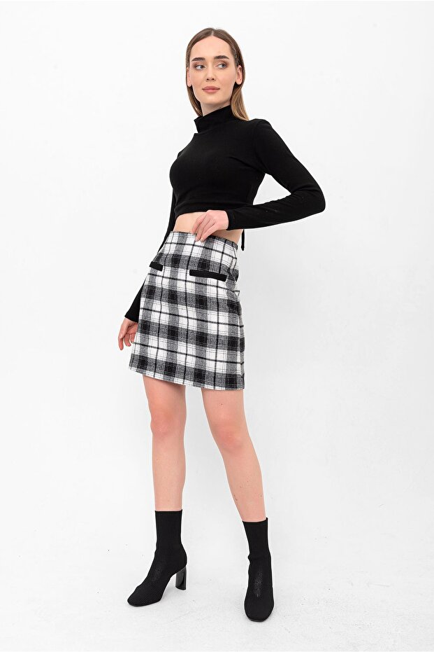 Siyah Fleto Cep Oduncu Etek - 7