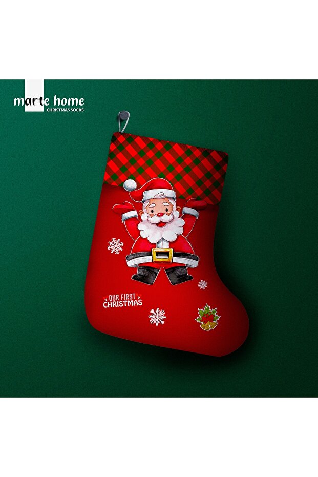 New Year & Christmas Patterned Decorative Gift Bag Christmas Stocking