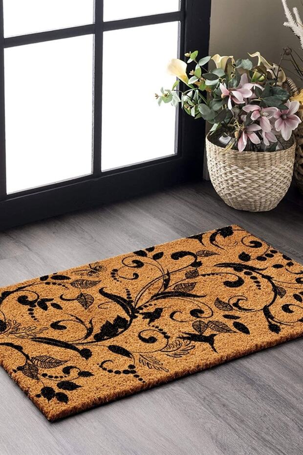 Paspas Sarmaşık Desenli Kapı Önü Paspası - 1