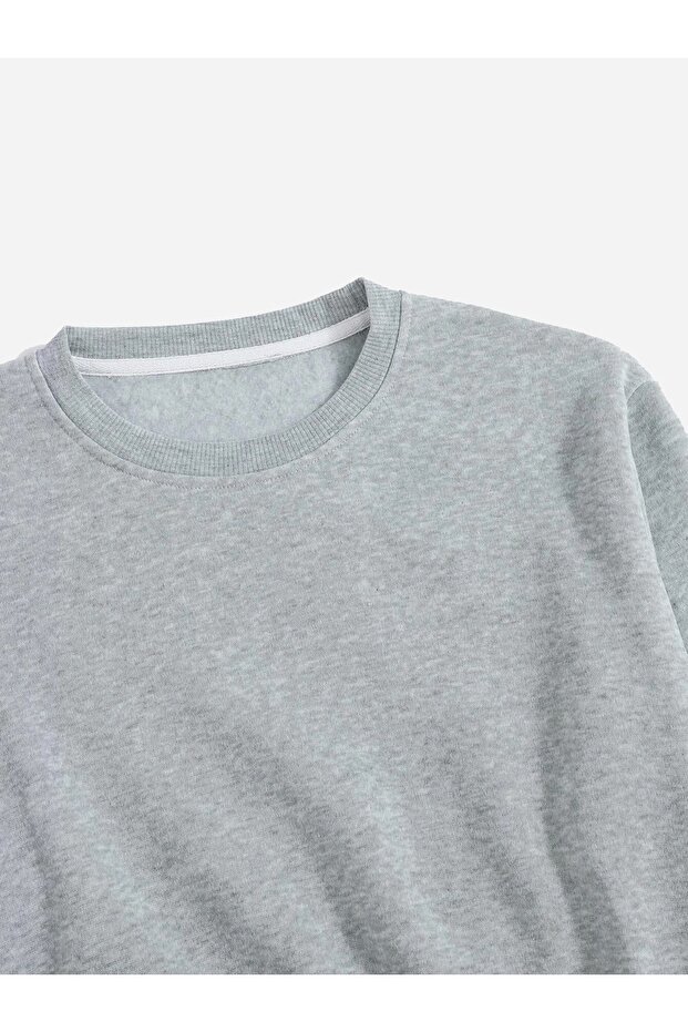 Hanorac Crop Basic pentru damă - 3