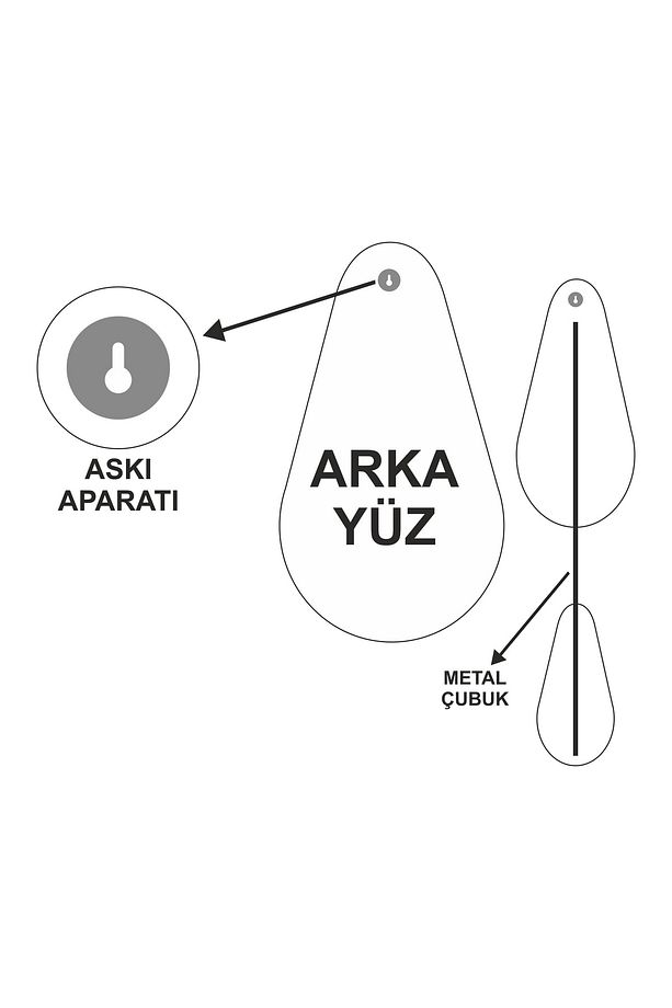 Damla Ayna Siyah Çerçeve - 5