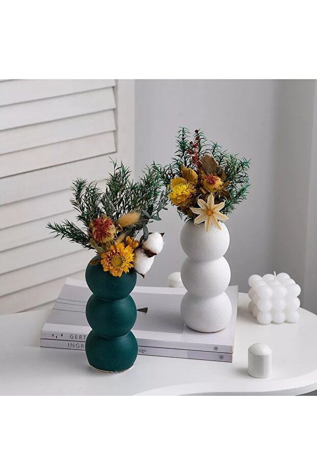 Bubble Vazo Beyaz - 3