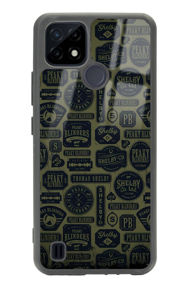 Oppo Realme C21 Peaky Blinders Wallpaper Design Glossy Phone Case