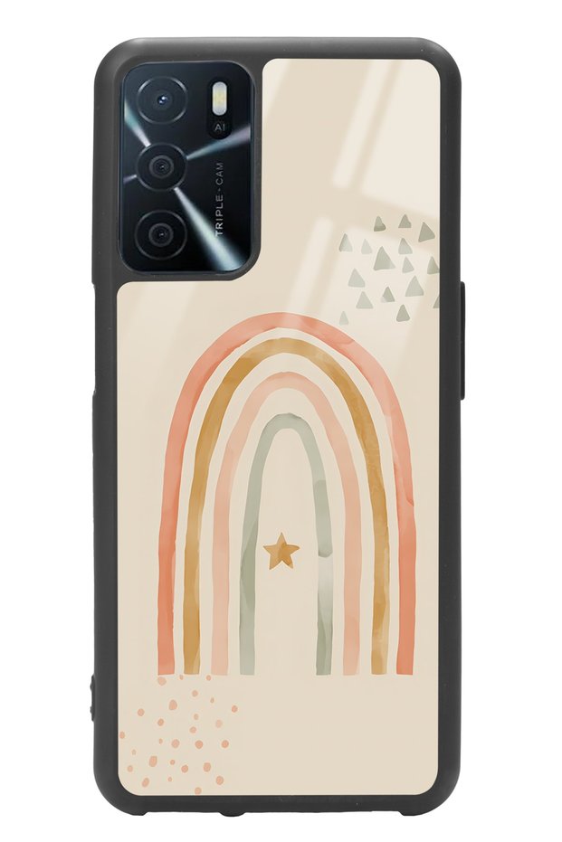 Oppo A-16 Glossy Phone Case with Watercolor Art Design