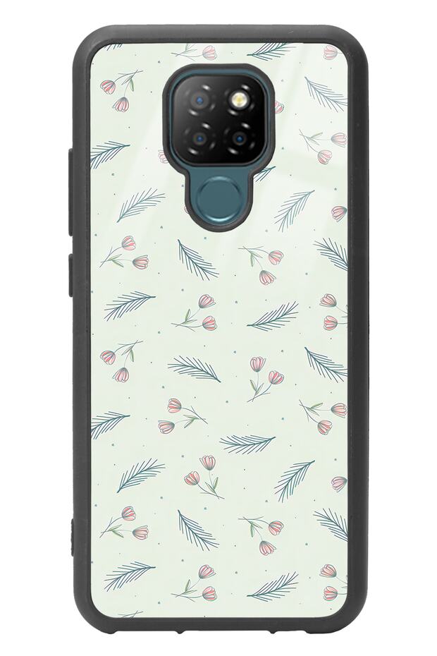 General Mobile Gm 20 Green Leaf Design Glossy Phone Case