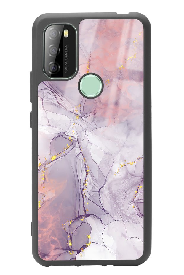 P13 Blue Max 128 Fuchsia Marble Design Glossy Phone Case