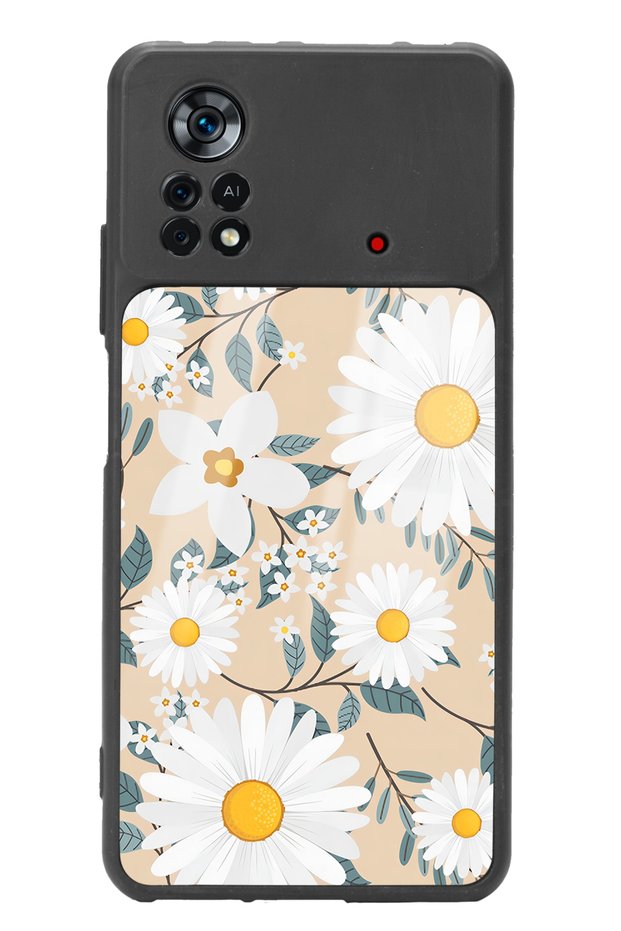 حافظة هاتف لامعة بتصميم ديزي كبير لهاتف Poco X4 Pro