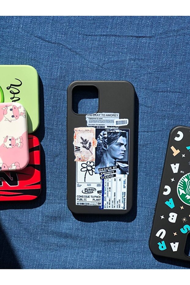 حافظة إطلاق عالية الجودة متوافقة مع هاتف Iphone 12 / 12 Pro مع نمط Ant/art من الداخل مخملي - 1