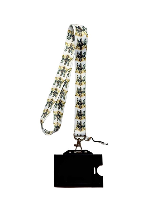 Horses Card Hanger Rope, Collar Hanger Rope, Neck Hanger and Phone Hanger Bracket, and Black Card Holder 2 Cm