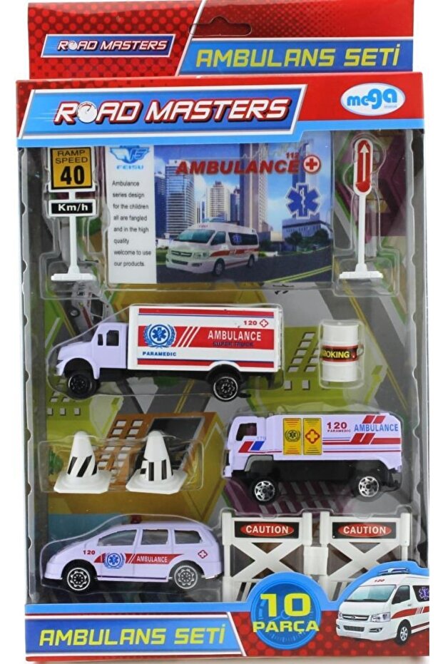 Tabelalı Metal Ambulans Seti Jp9103 - 1