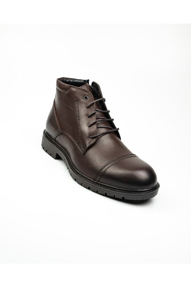 430 Kahverengi Deri Erkek Bot - 1