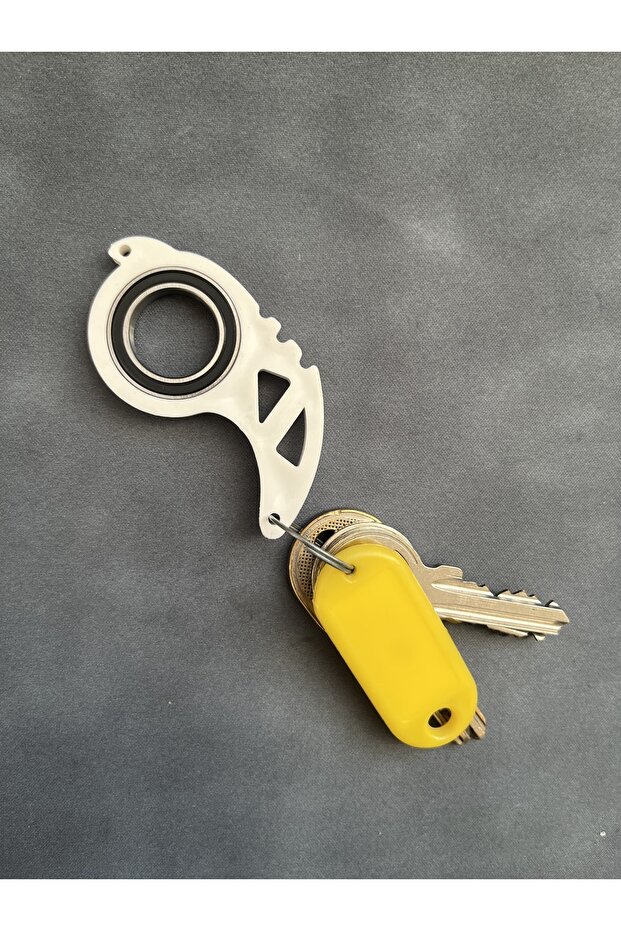 Keyrambit V2 Pro White Rotatable Keychain - 3