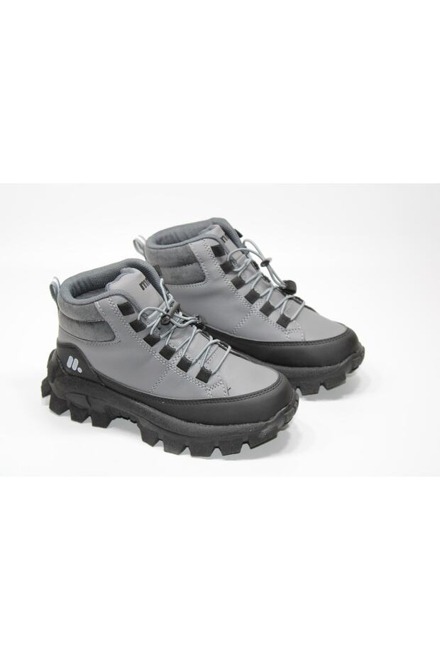 Non-Slip Thick Threaded Sole Rubber Laced Easy to Wear Short Length Trekking Sports Boots
