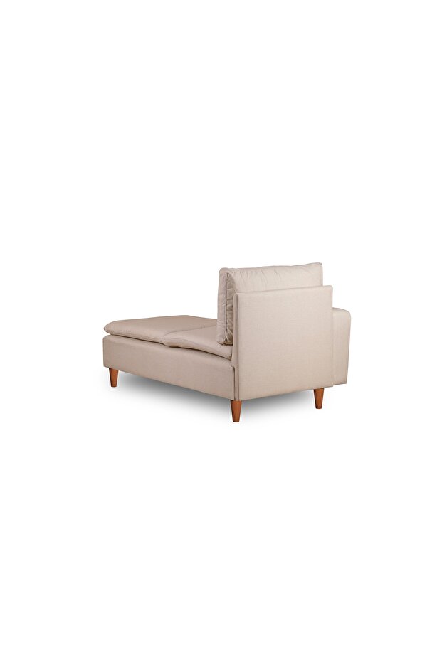 Lungo Modüler Daybed - Krem Keten - 6