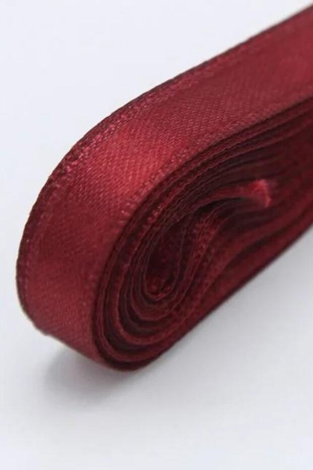 Ribbon Satin Ribbon 1 Cm Burgundy Color 10 Meters Ribbon