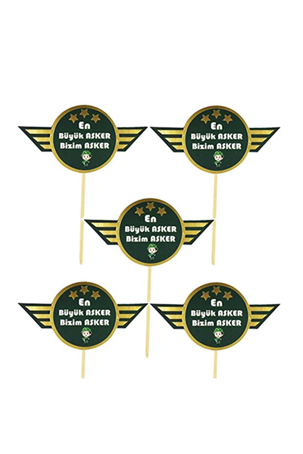 Our Greatest Soldier is Our Soldier Speech Bubble Gilded 5 Pieces