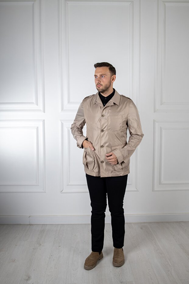 Interview Agata Mevsimlik Bej Mont - 5