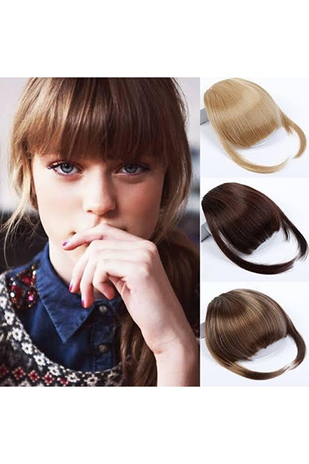 False Bangs Light Brown - 2