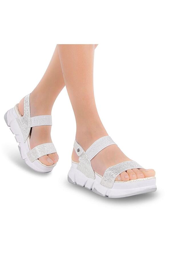 Keid Women's White Anatomical Sole Sandals 31187-4018 36/40