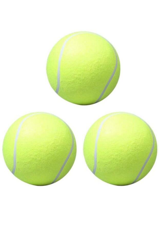 3 Adet Antrenman Tenis Topu Sarı - 3