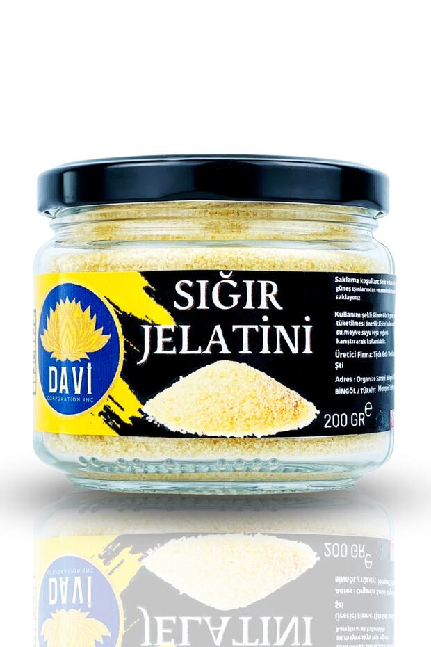 Sığır Jelatini 200 gr(%100 Saf, Toz Jelatin) X 2 Adet - 2