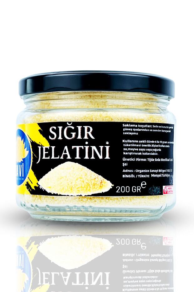 Sığır Jelatini 200 gr(%100 Saf, Toz Jelatin) X 2 Adet - 3