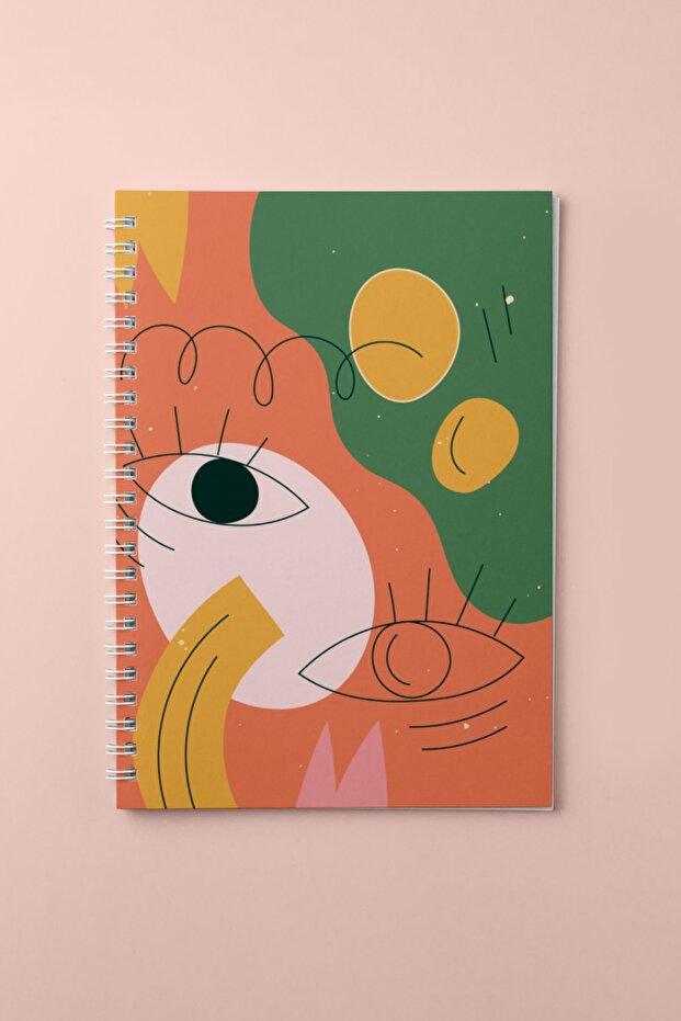 دفتر ملاحظات حلزوني منقط مقاس A5 - Bullet Journal (15X21 سم) - Summer 3