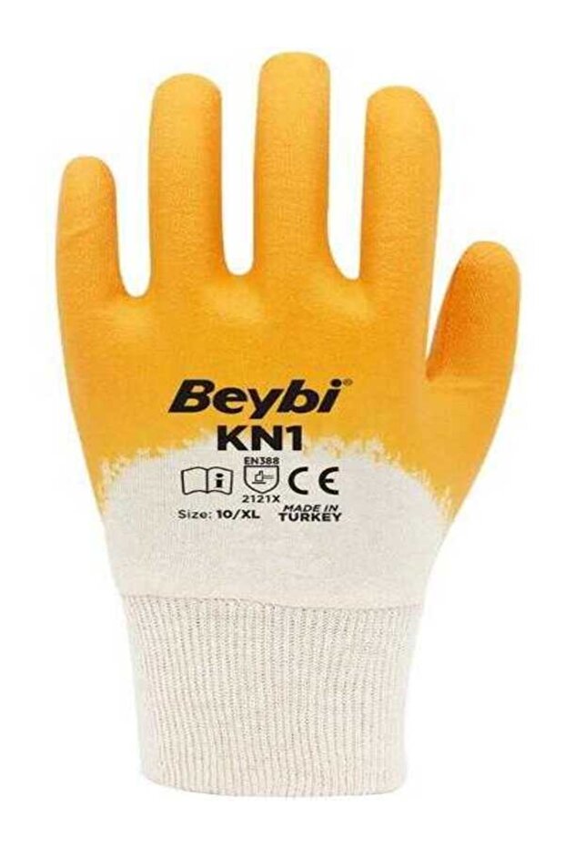Kn1 Pamuk Nitril Iş Eldiveni - 1