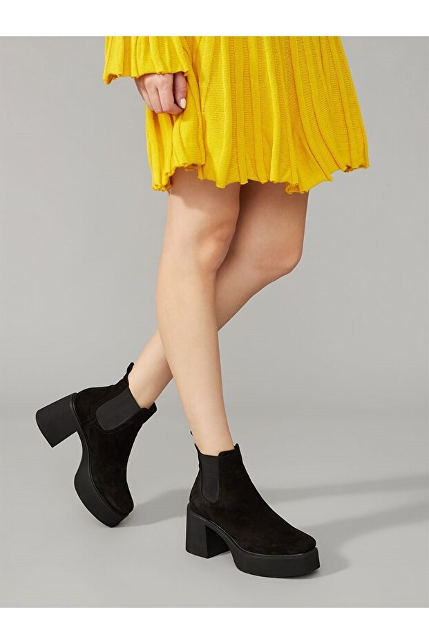 Mirre Siyah Süet Bot - 3