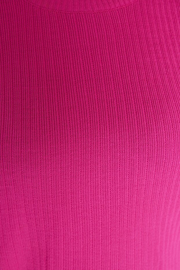Zestaw spodni swetrowych z okrągłym dekoltem w kolorze fuksji TBBAW23CP00044 - 2