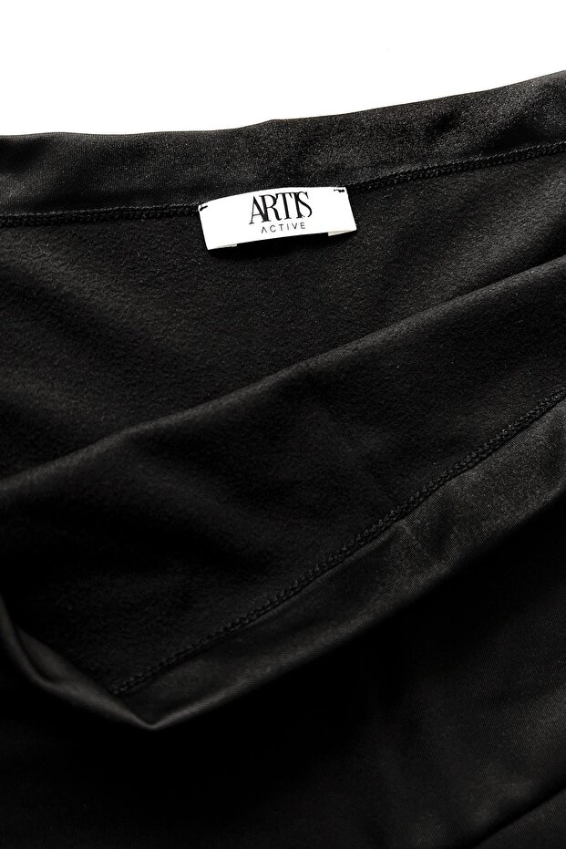 Termikus kapucnis meleg, rugalmas derékrész állítható, téli kismama leggings T10 - 2