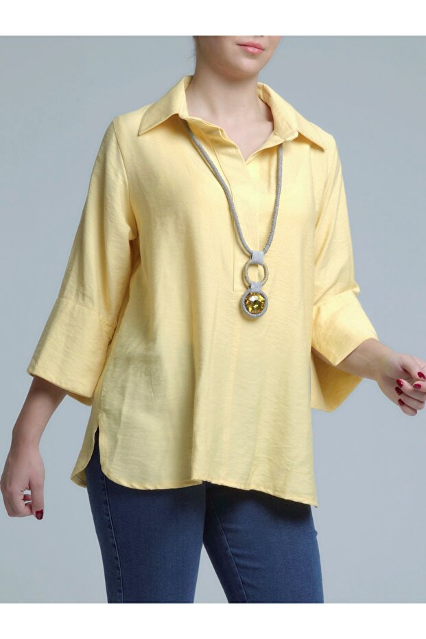 Kadın Hera Gömlek Sarı - 1