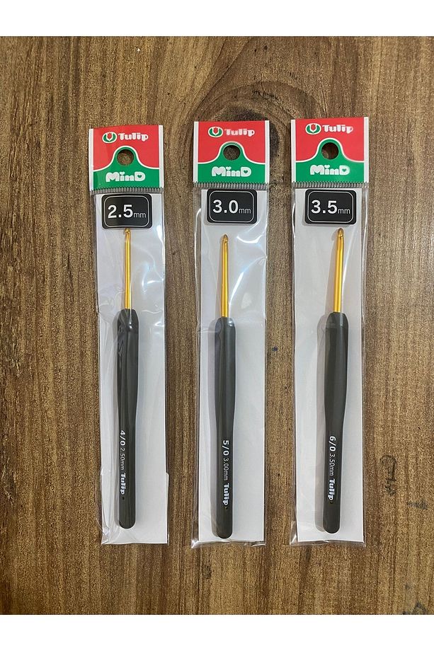Etimo 2.50 - 3 - 3.50 Mm Yumuşak Saplı Yün Tığ - (3 Adet) - 1