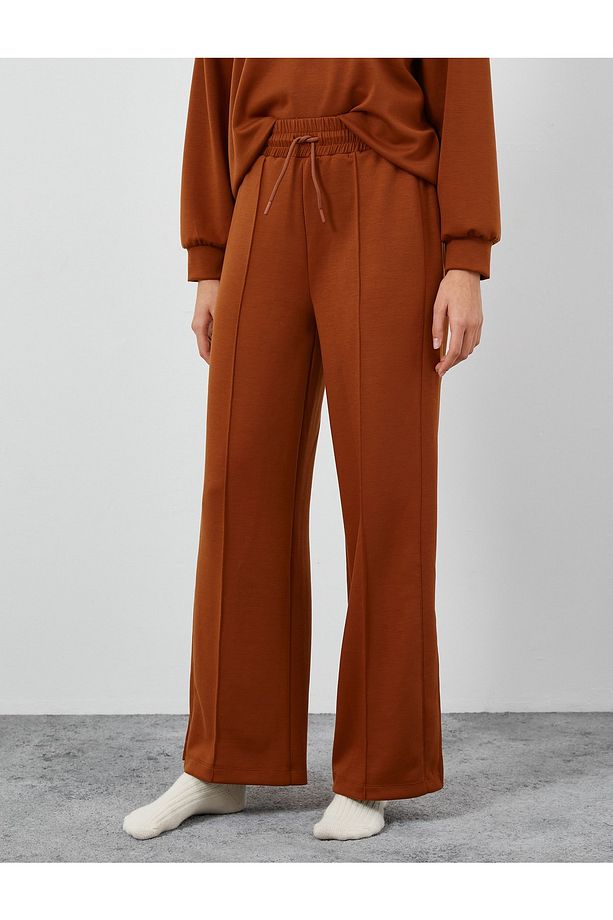 Geniş Paça Pijama Altı Beli Bağcıklı - 3