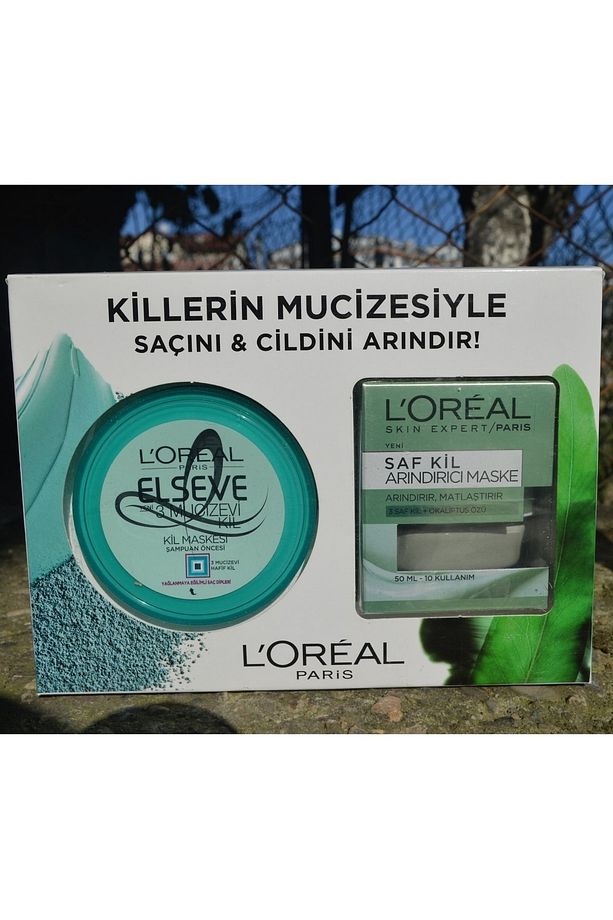 Saf Kil Arındırıcı Maske ve Elseve 3 Mucizevi Şampuan Öncesi Kil Maskesi 150 ml. - 1