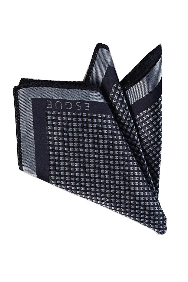 Blue Patterned Handkerchief - 1