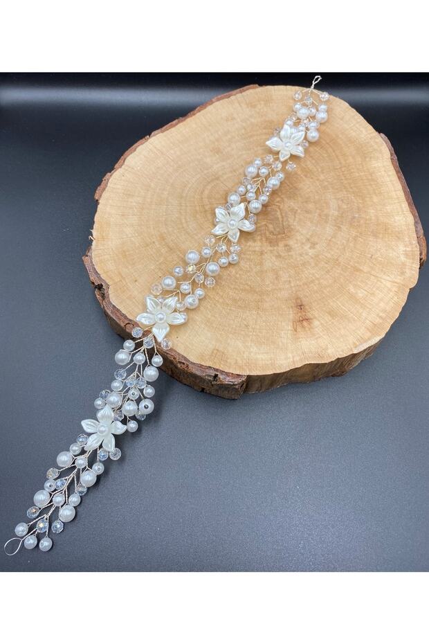 Completely Handmade, Stylish and Elegant Wedding and Engagement Bridal Crown and Hair Accessory with Crystal Stones