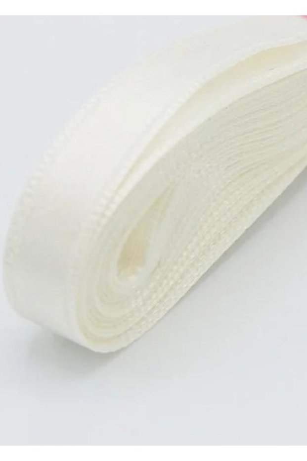 Ribbon Satin Ribbon 1 Cm Cream Color 10 Meters Ribbon