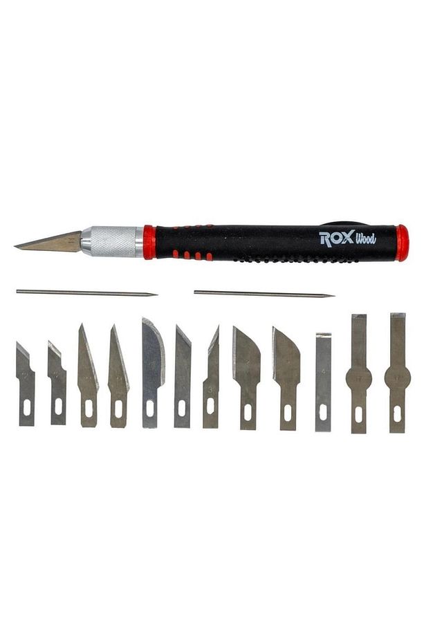 0180 Pro Neşter Ahşap Ve Maket Hobi Bıçak Seti 15 Parça - 2