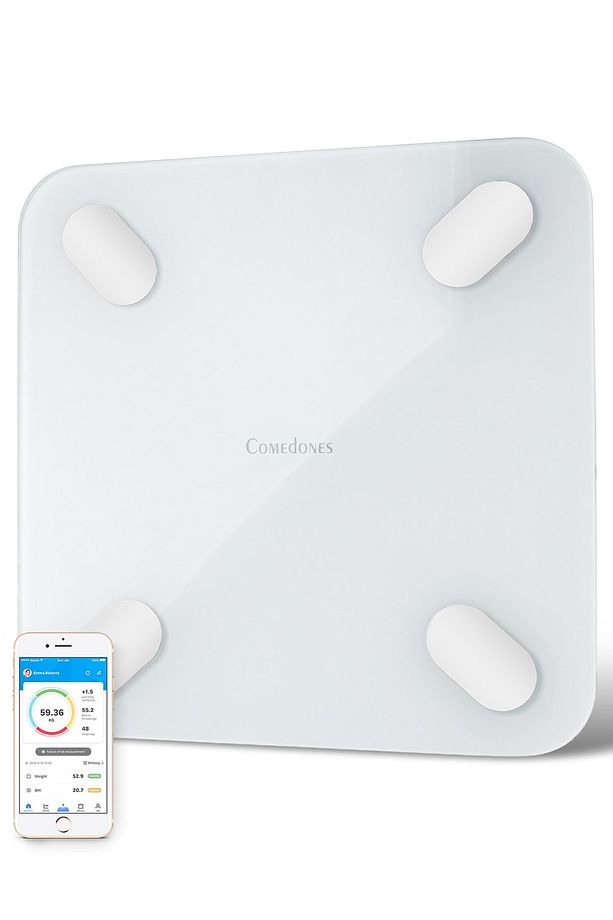 Yağ Ölçer Fonksiyonlu Baskül Akıllı Bluetooth Tartı - Uygulama Ile Kontrol ( 30x30 Cm ) - 1