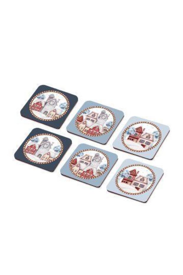 New077 Penguin Coaster Set of 6