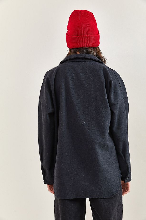 Kadın Nakış Işlemeli Oversize Gömlek 2061 - 7