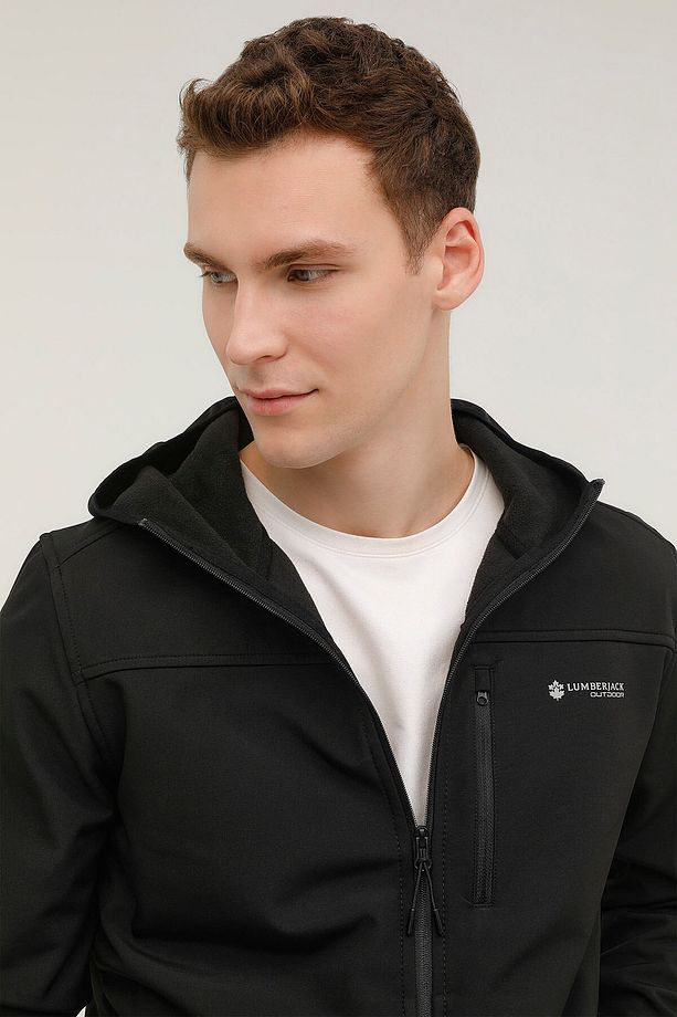 M-gt16 Basıc Softshell 2p Siyah Erkek 706 - 4
