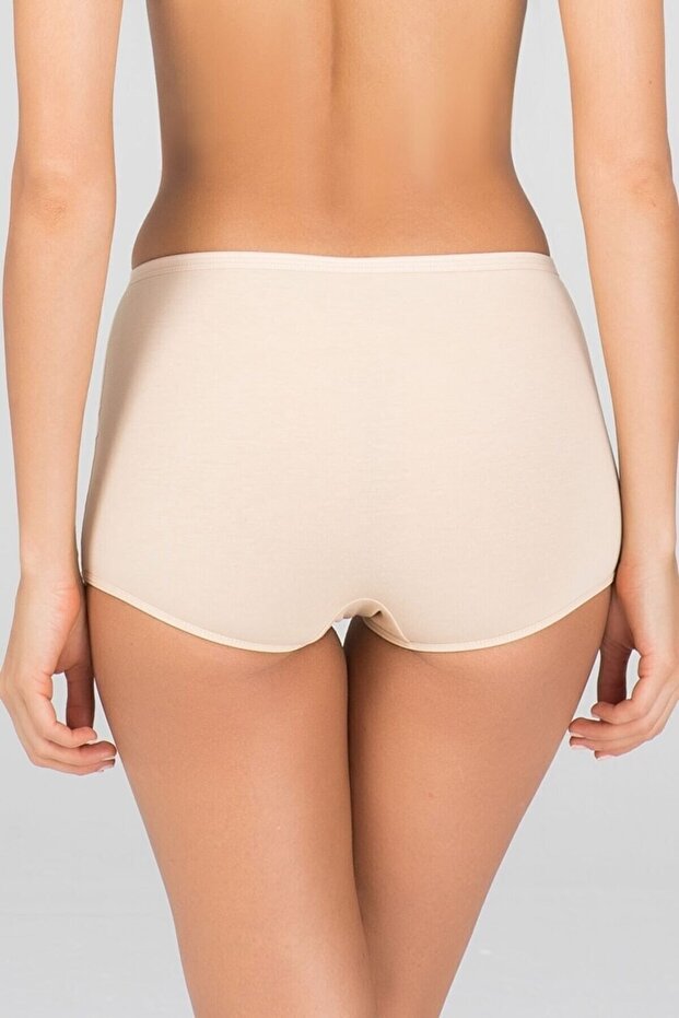 Kadın, Ten, Pamuklu Basic Şort-boxer - 2